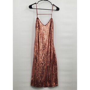 Spring + Mercer Mid Length Tank Sequin Dress Women Size Large NWT